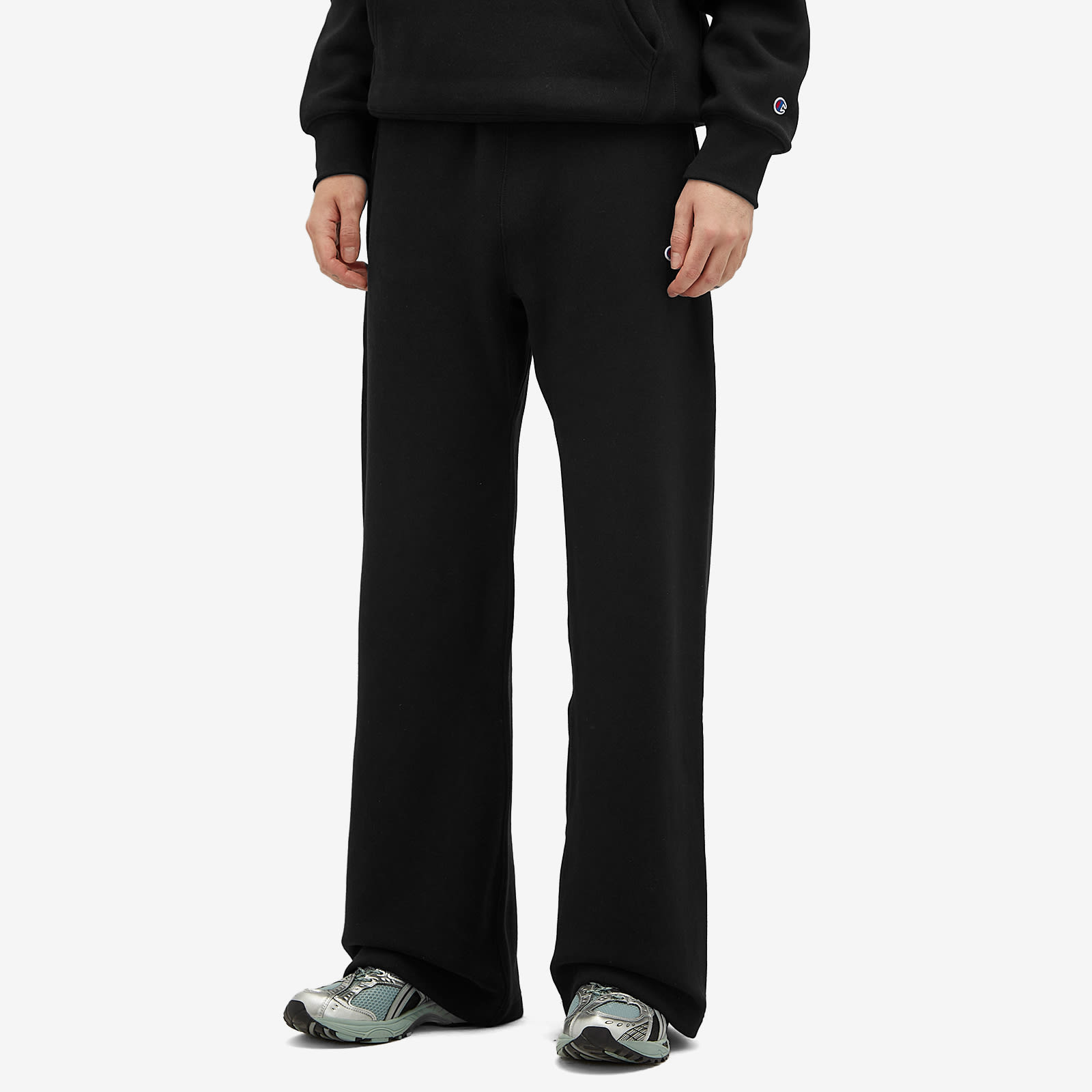 Men's Classic Straight Hem Sweat Pants in Black