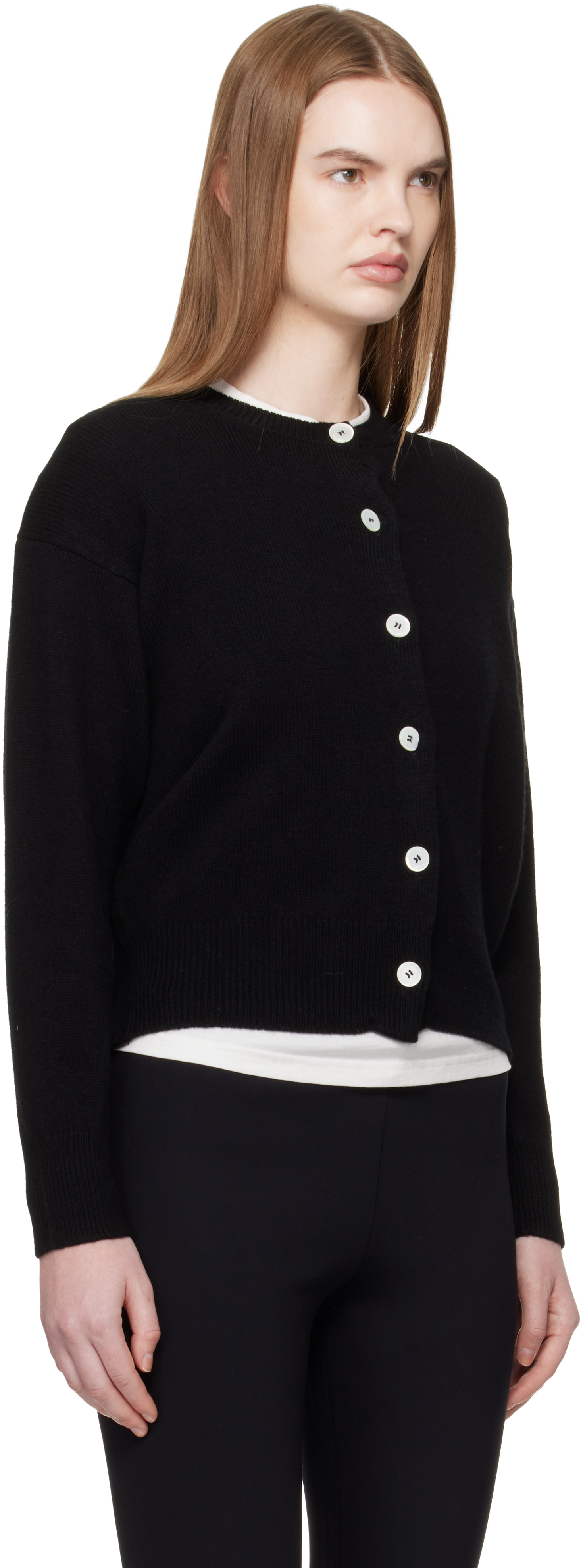 Black Ada Crewneck Cardigan