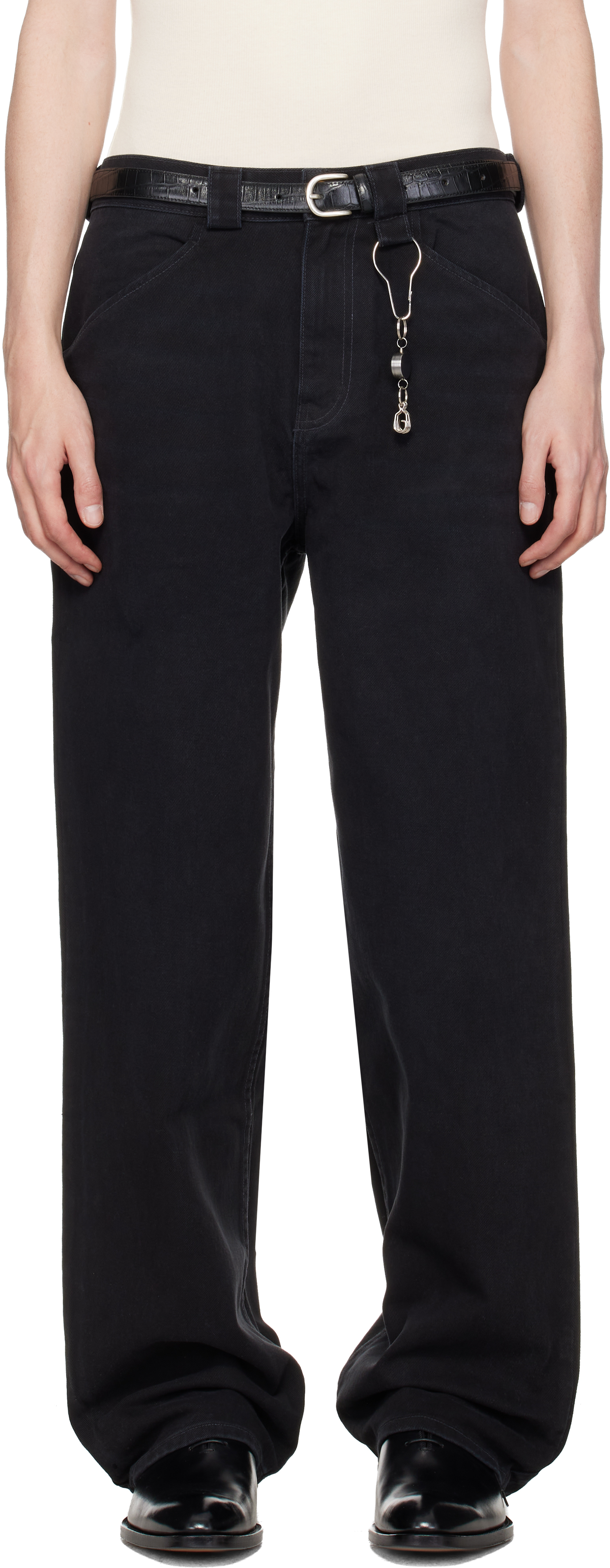 Black Straight Leg 'Good Boy' Jeans