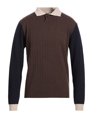 Man Sweater Brown Size L Merino Wool, Cashmere