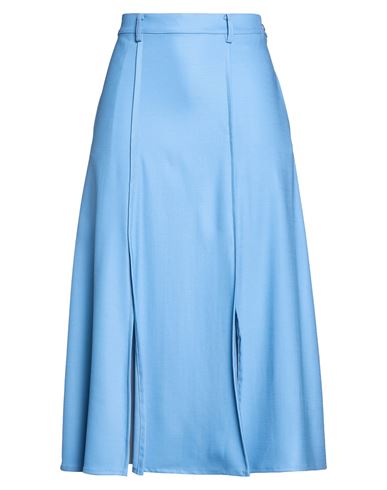 Woman Midi skirt Slate blue Size 2 Wool, Elastane