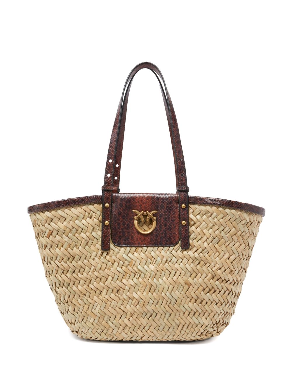 PINKO Love Summer tote bag - Neutrals