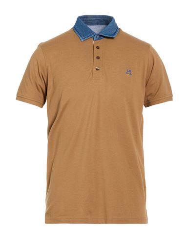 Man Polo shirt Light brown Size M Cotton