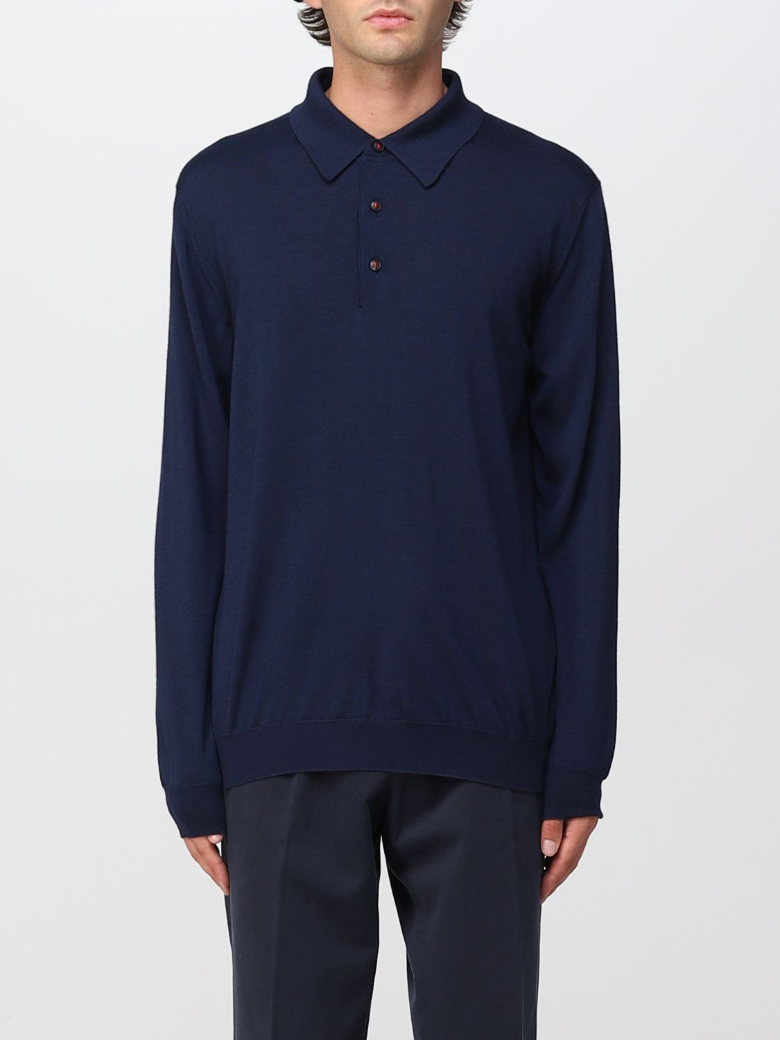 Polo Shirt Men color Blue