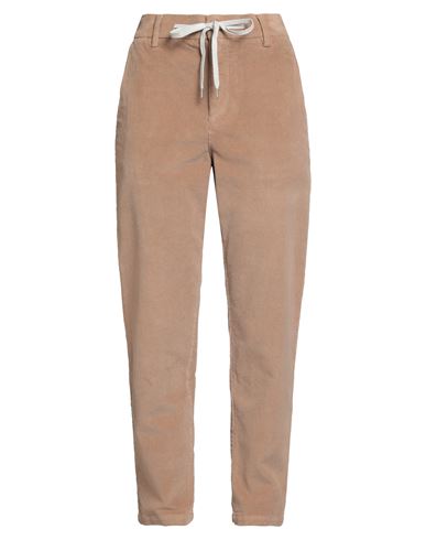 Woman Pants Camel Size 2 Cotton, Elastane