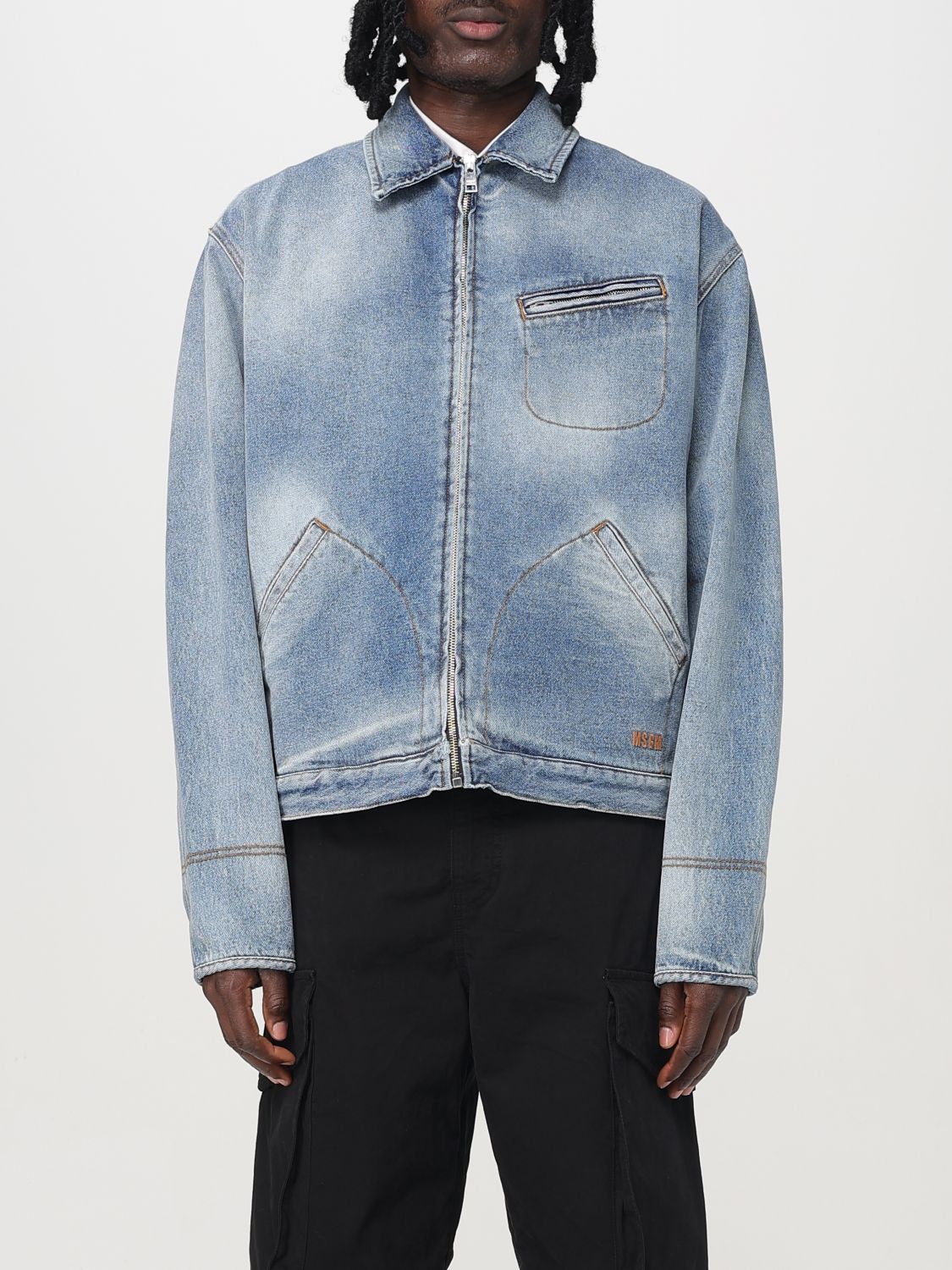 Jacket Men color Denim