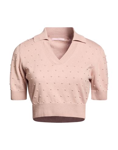 Woman Sweater Blush Size M Cotton, Recycled cotton
