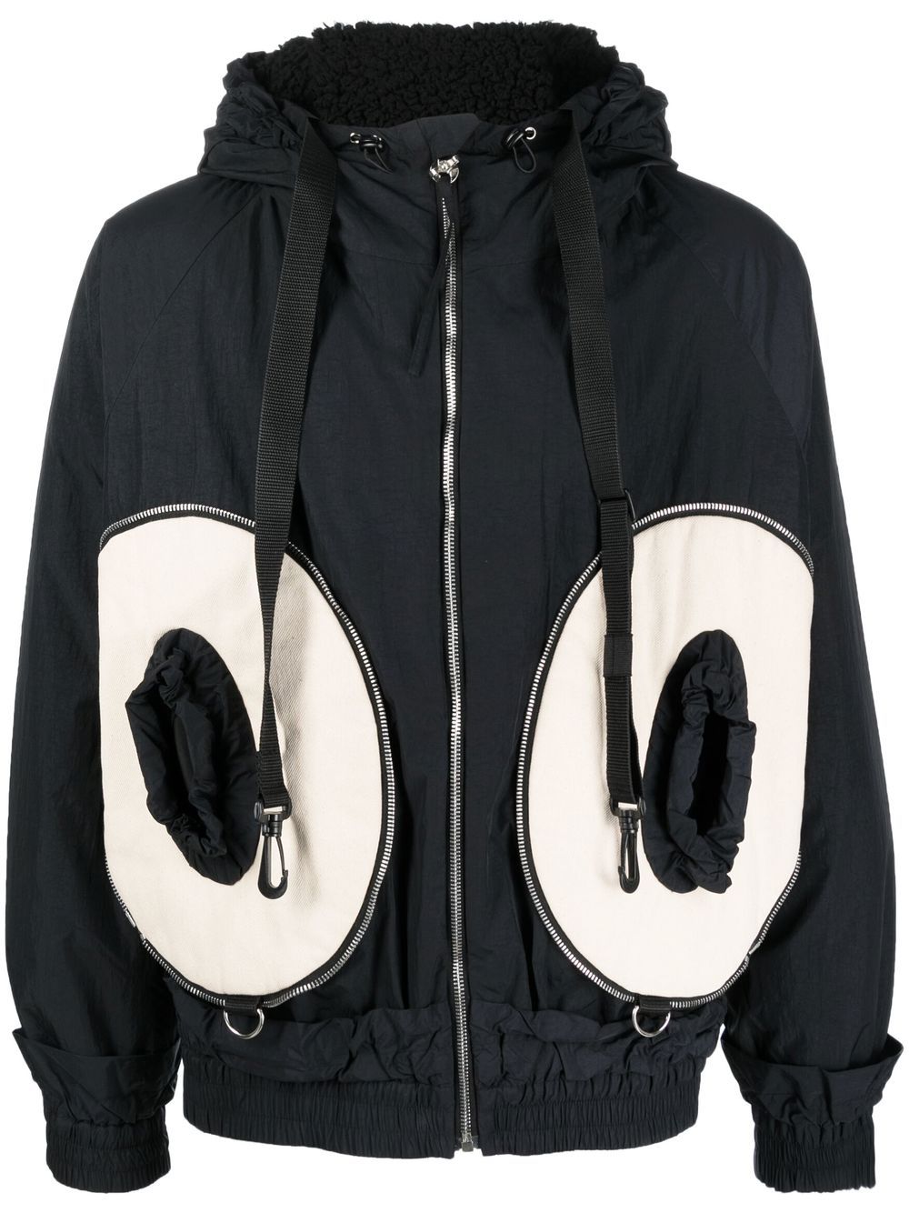 Packable zip-up jacket - Orange