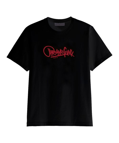 BASIC LOGO TEE black/red