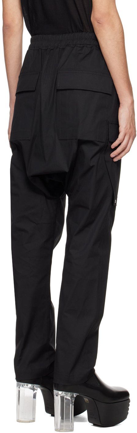 Rick Owens Black Long Cargo Pants