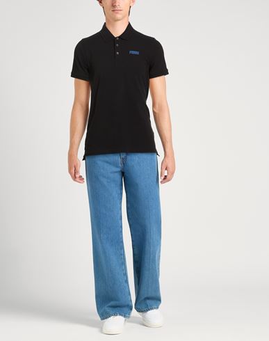 Man Polo shirt Black Size L Cotton