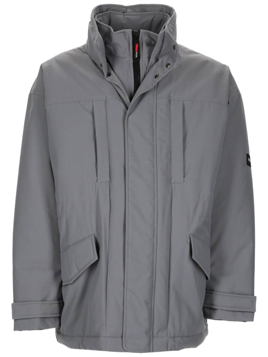 Boxy-Fit Hooded Parka with Concealed Closure and Practical Pockets