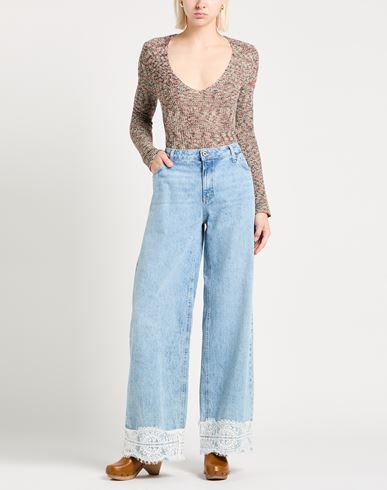 Woman Jeans Blue Size M Cotton