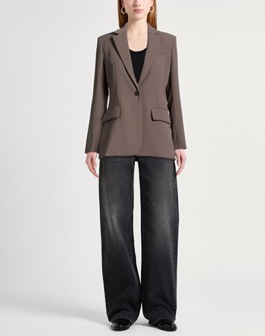 P. a.r. o.s. h. Woman Blazer Taupe Size M Polyester