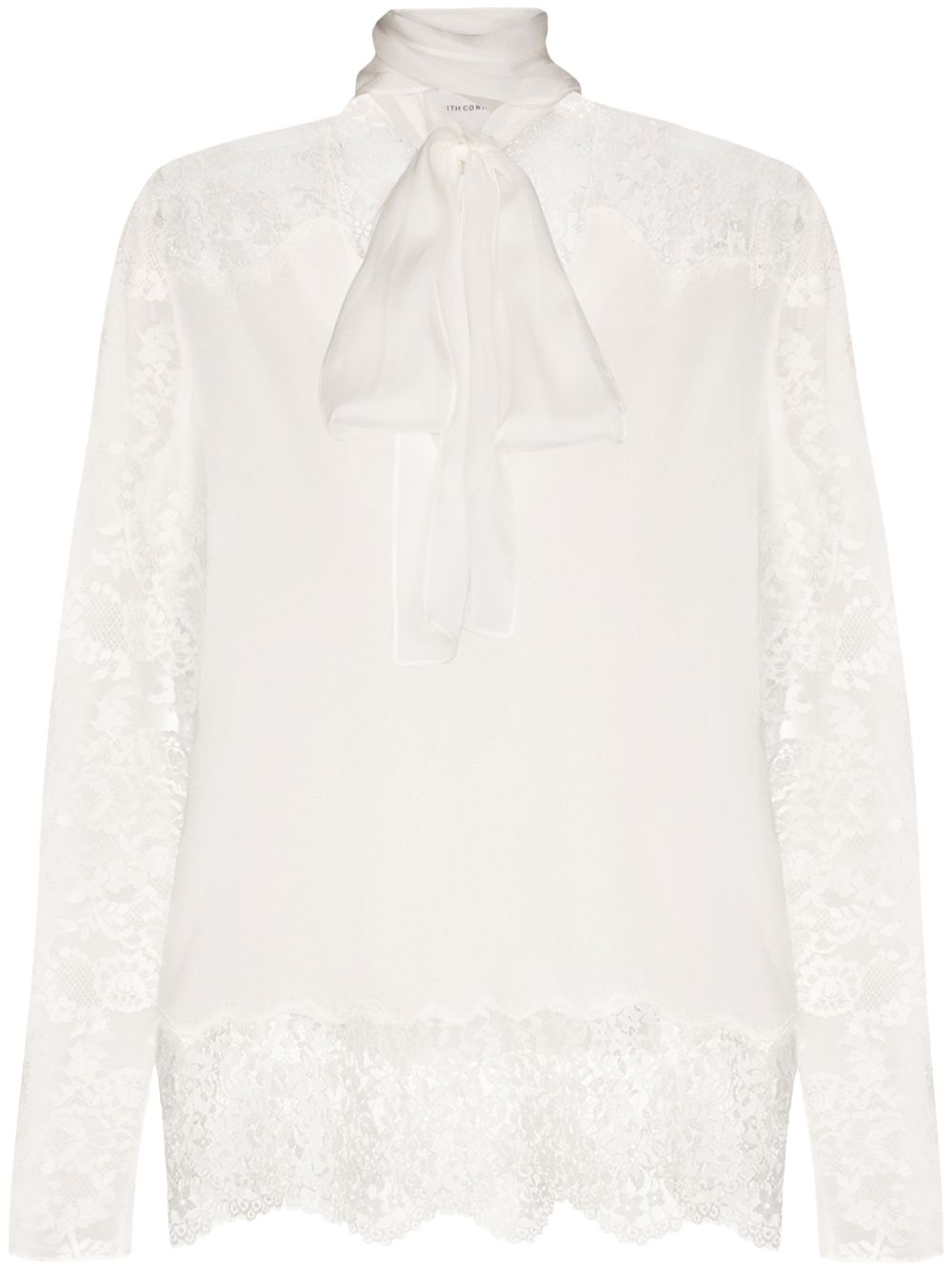 Lace sleeve blouse - Black