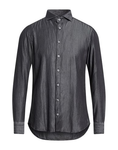 Man Denim shirt Charcoal Size 15 Cotton