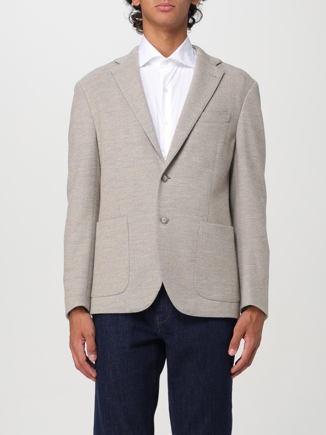 Blazer Men color Beige