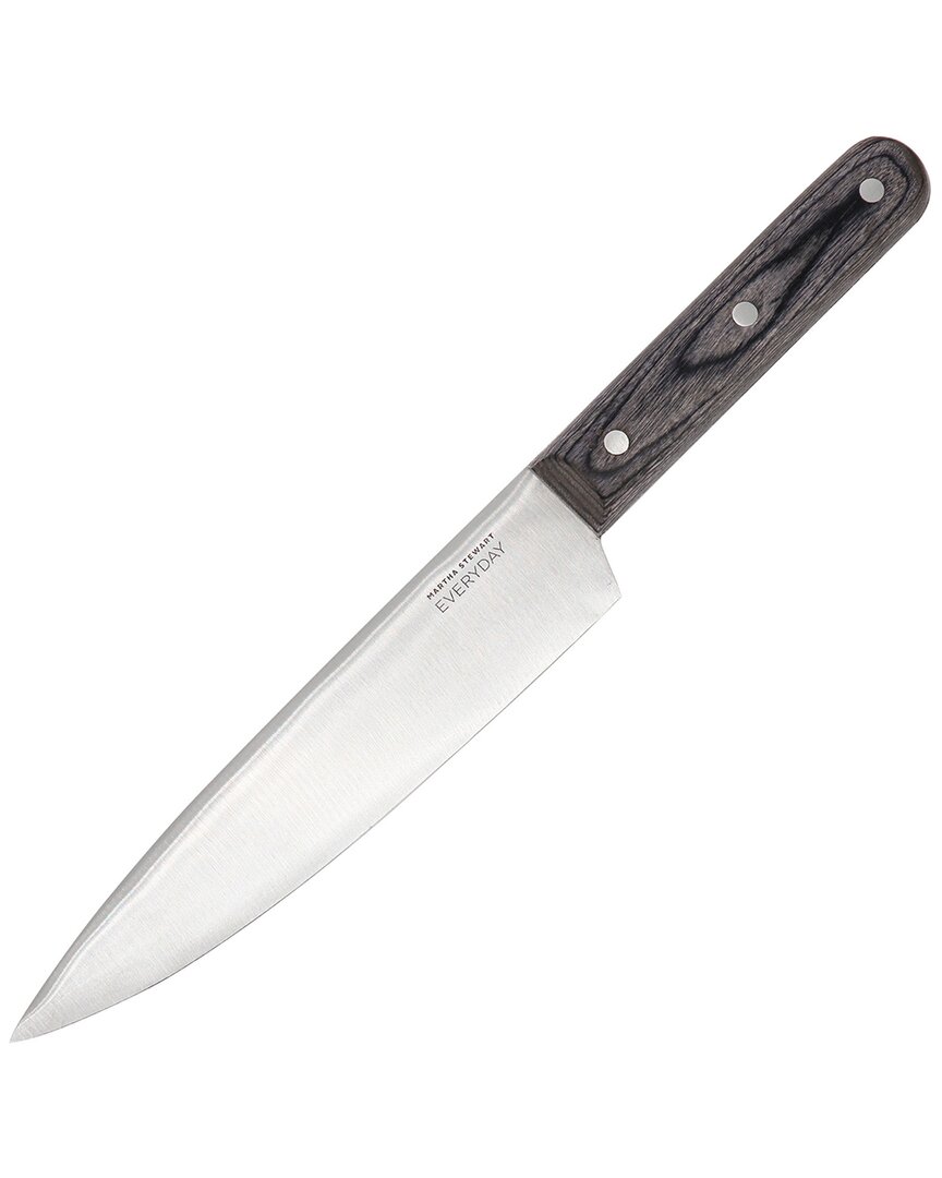Everyday 8in Stainless Steel Chef Knife with Wood Handle