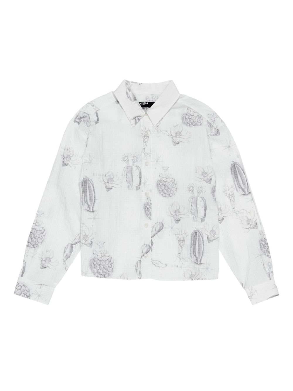 Bimba y Lola Cactus Lápiz-print shirt - White