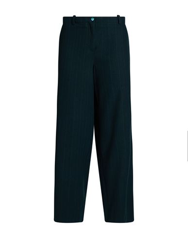 Woman Pants Green Size 2 Viscose, Polyester, Wool, Elastane