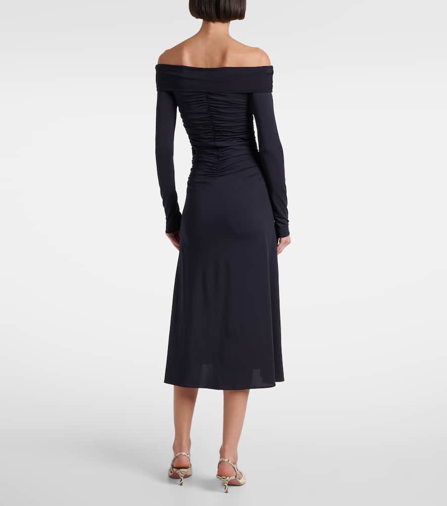 Callie ruched jersey maxi dress