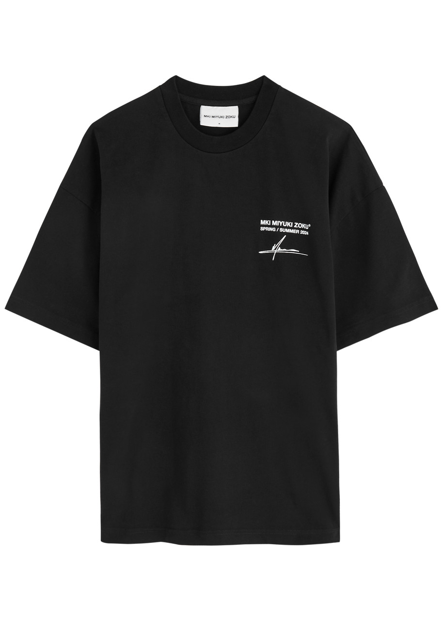 Resort Logo Cotton T-shirt - Black