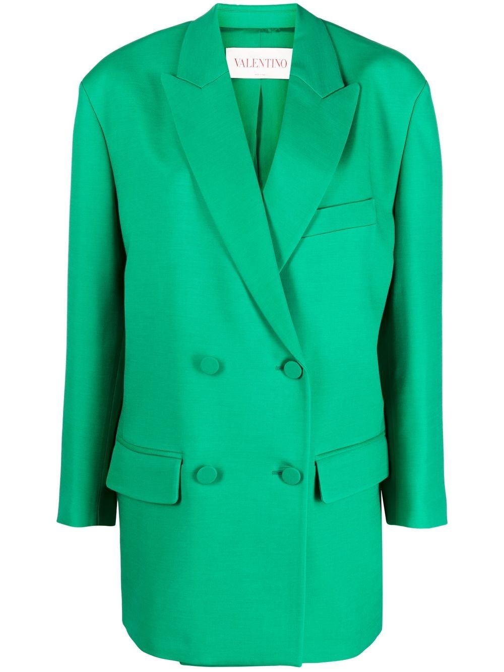 Crepe Couture double-breasted blazer - Green