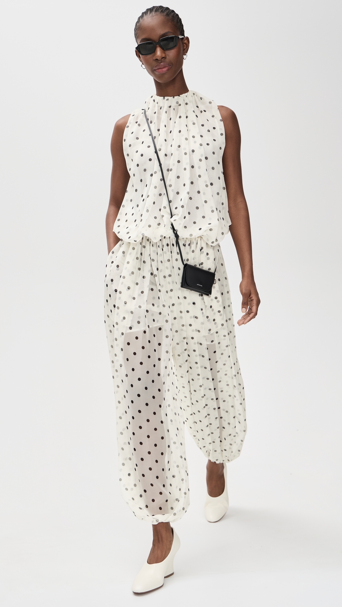 Polka Dot Pants Black
