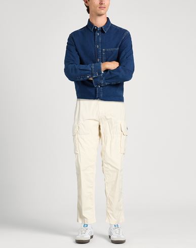 Man Pants Ivory Size 34 Cotton