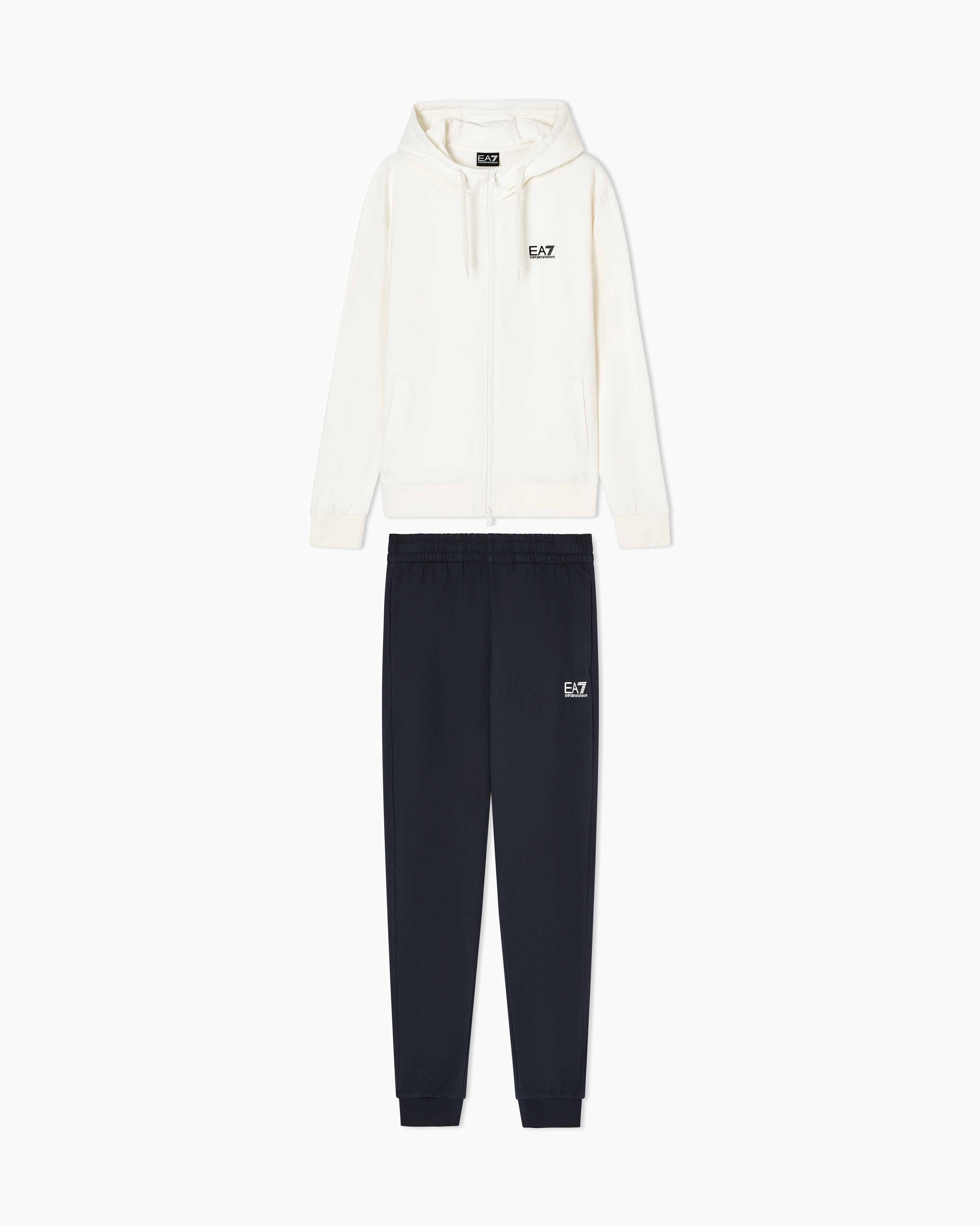Cotton three-piece suit with a zip hoodie Core Identity