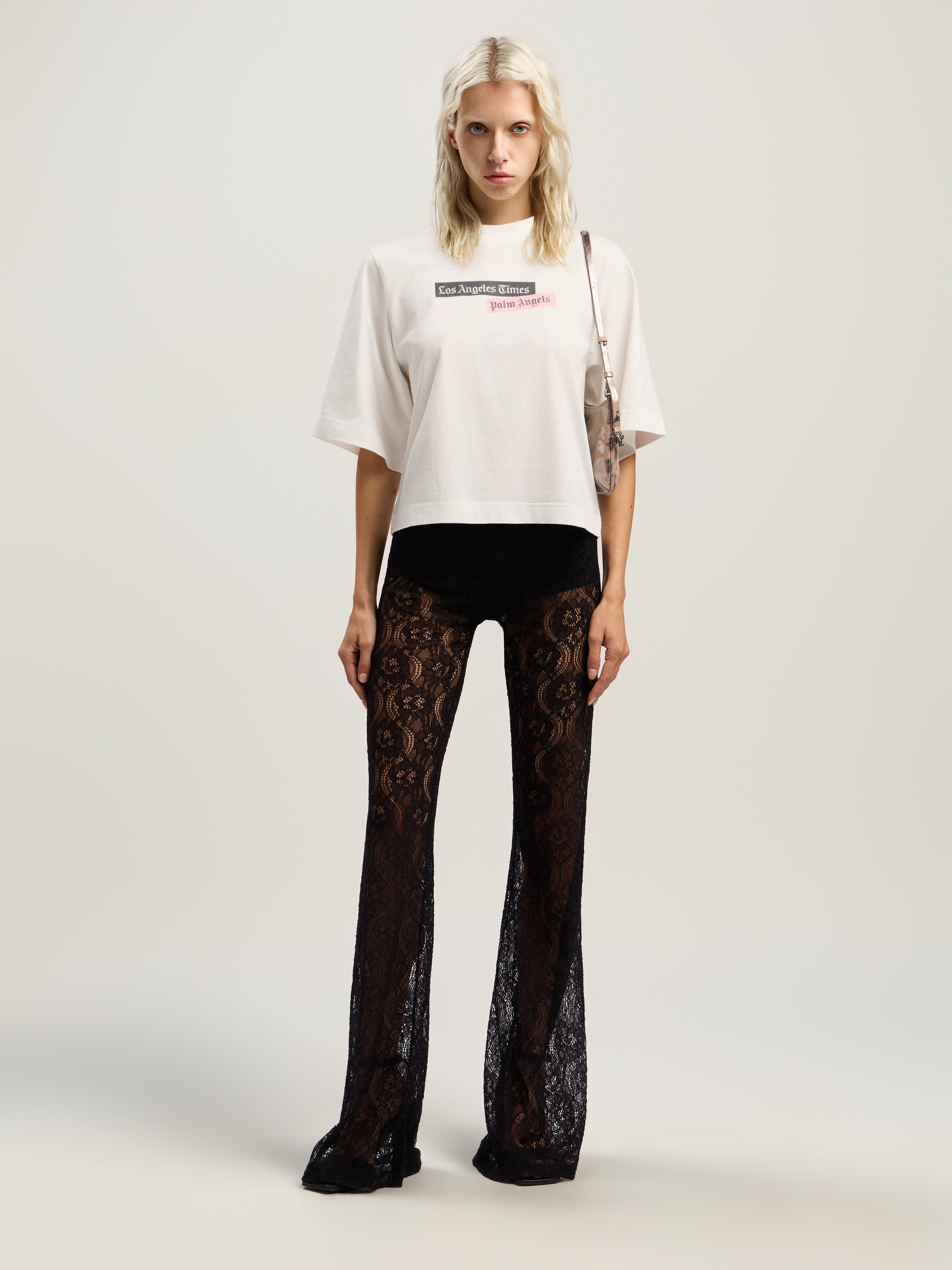 Paxlatimes Cropped Tee Woman  Off White