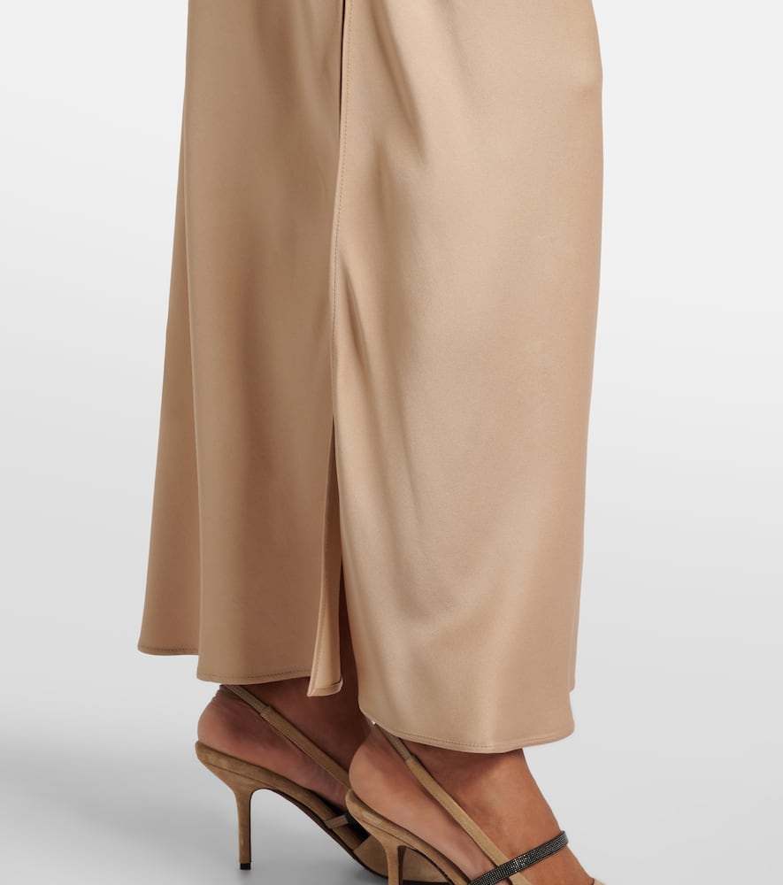 Satin maxi dress