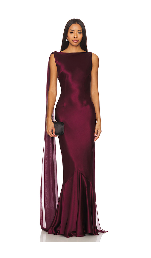 Retrofete Julia Dress in Burgundy. - S also in