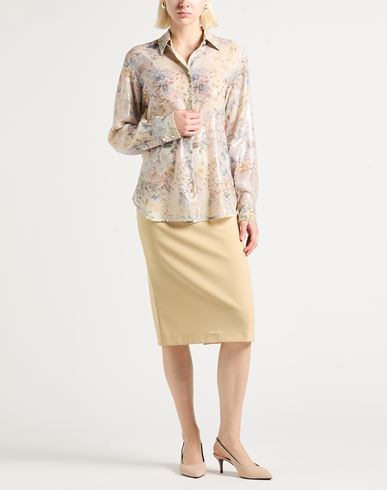 Woman Shirt Pastel yellow Size S Polyester