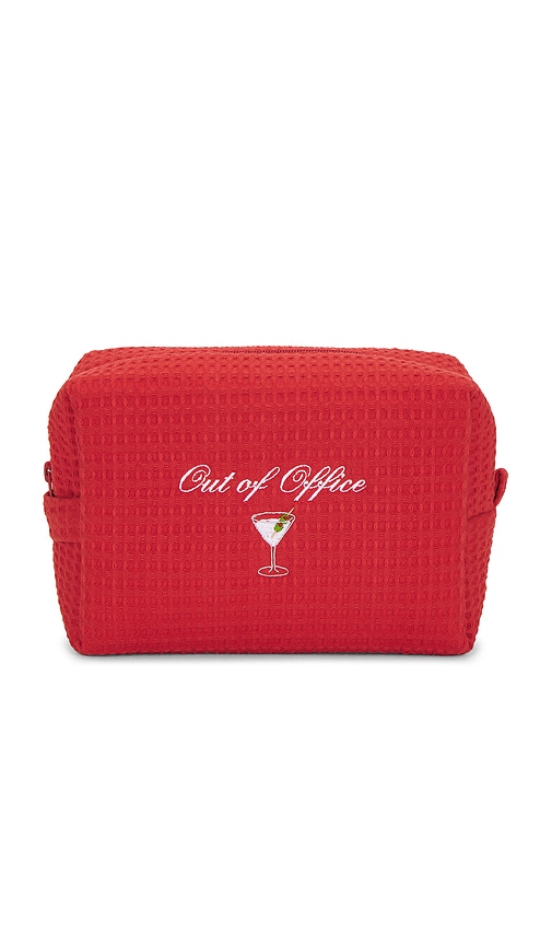 Abbode TASCHE WAFFLE POUCH in Kirsche - Red. a