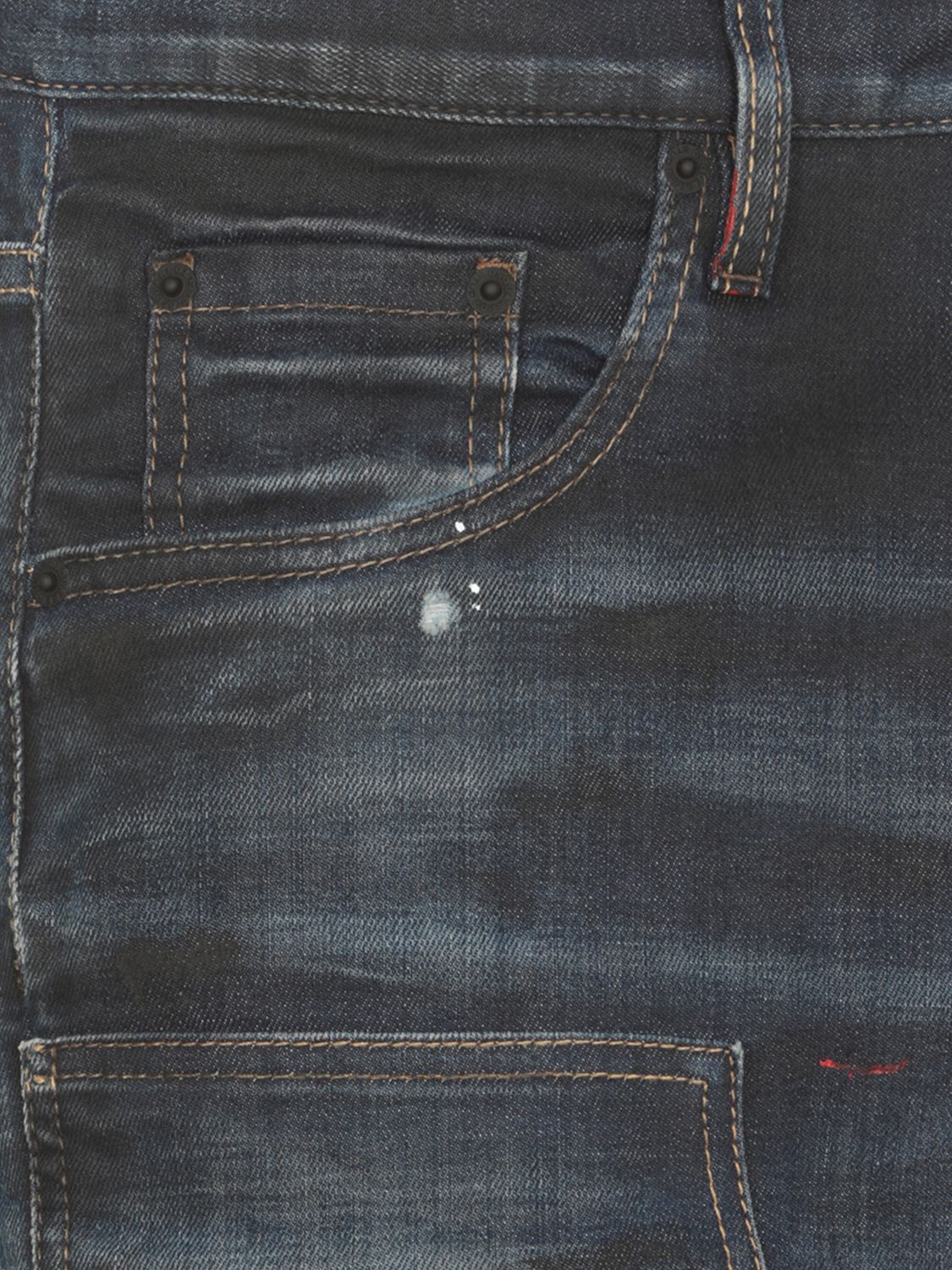 Panelled loose-fit jeans - Blue