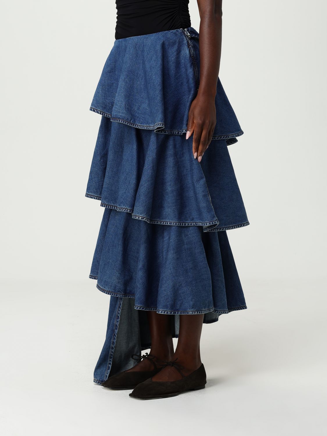 Skirt ALAÏA Woman color Blue
