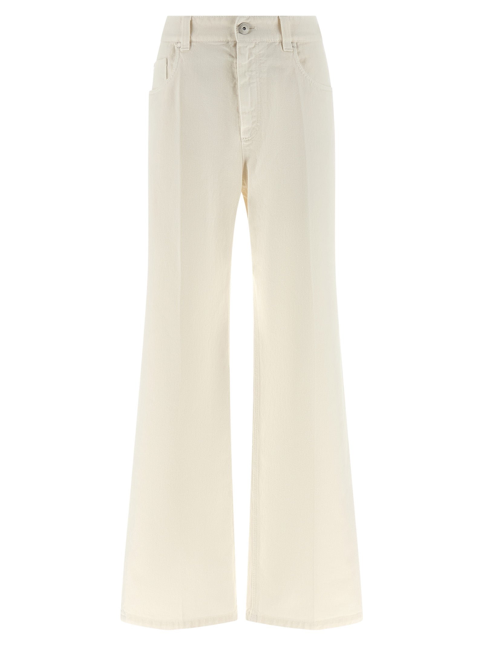 Cotton Relaxed Fit Jeans — White