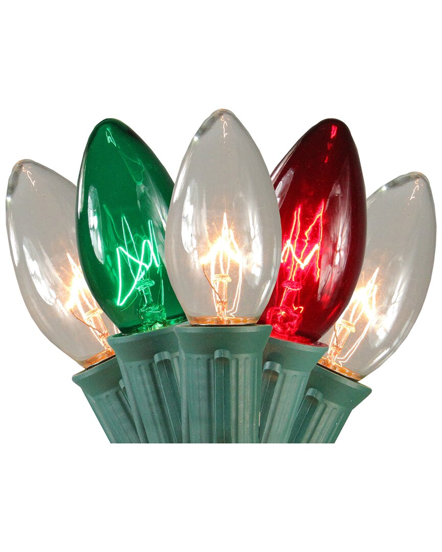 Northlight Set of 15 Lighted Red  Clear And Green C9 Christmas Pathway Marker Decor
