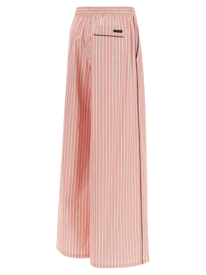 Dolce&Gabbana - high rise striped lounge pant