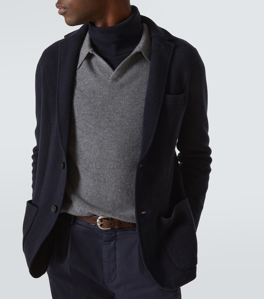 Mr Poole wool and cashmere cardigan