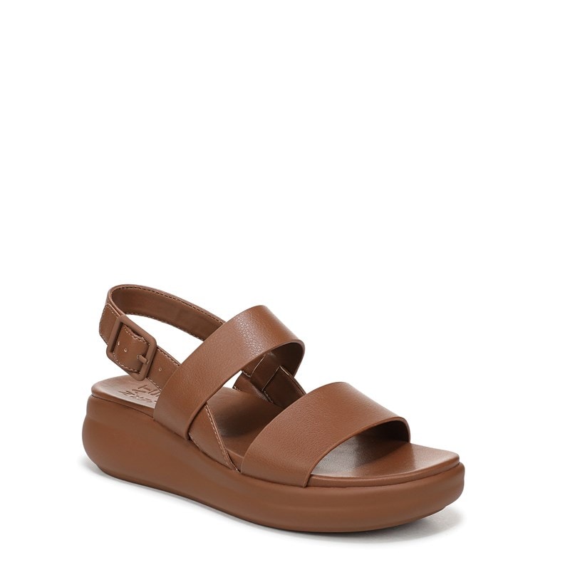 Women's Coast Wedge Sandals (Walnut Brown Faux Leather)