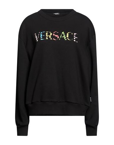 Woman Sweatshirt Black Size 10 Cotton
