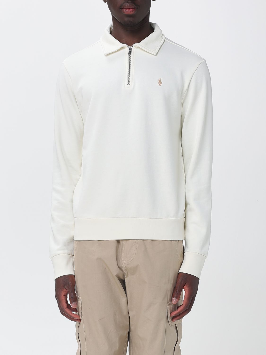 Polo Shirt Men color Cream