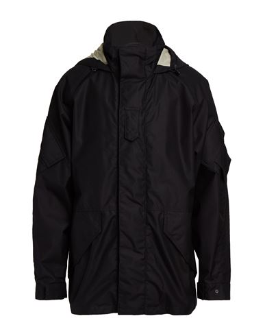 Man Jacket Black Size L Recycled polyamide, Organic cotton