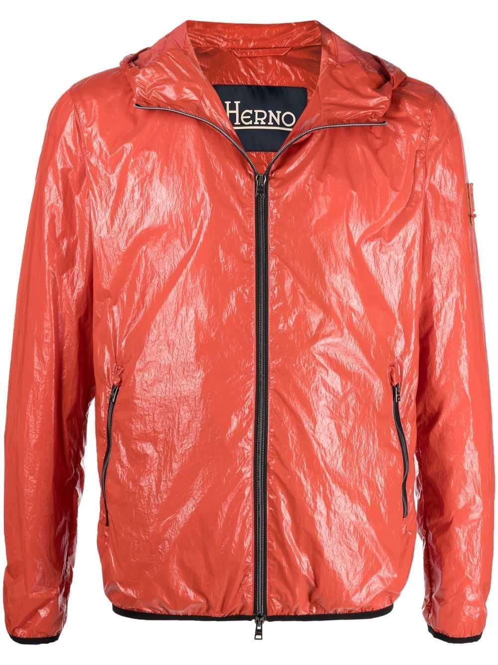 Zip-up hooded jacket - Blue
