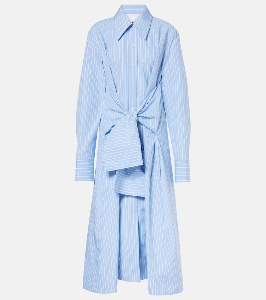 Layered cotton midi dress