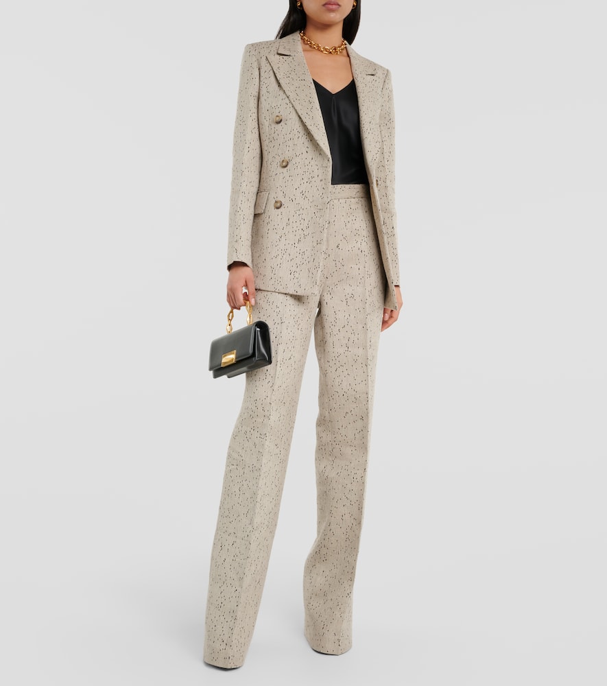 Laski hemp-blend wide-leg pants