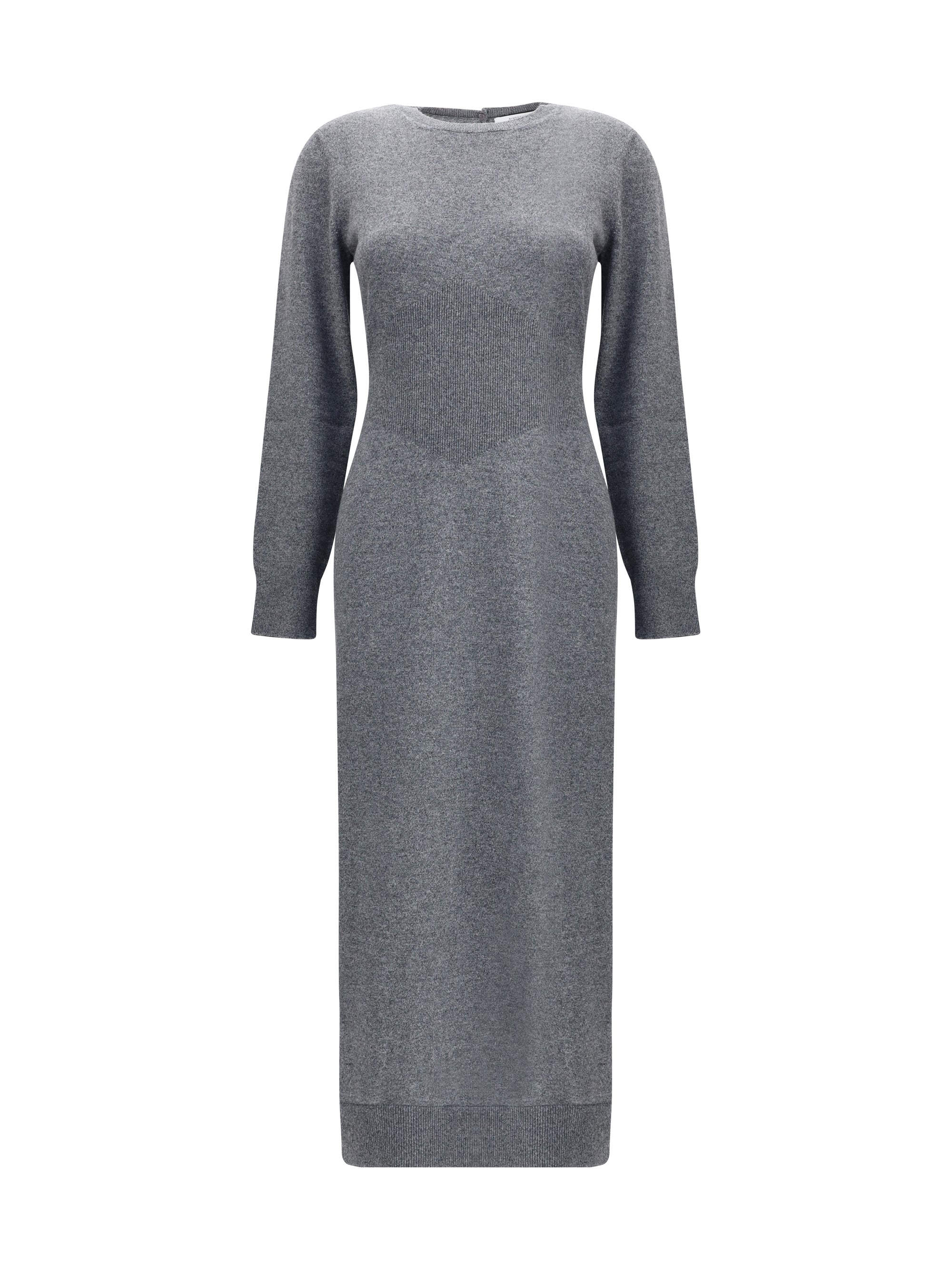Cashmere Knit Dress — Gray