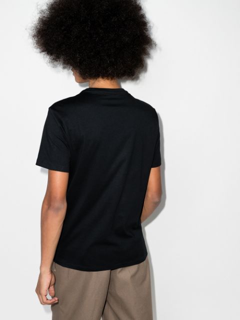 Logo-embroidered cotton T-shirt